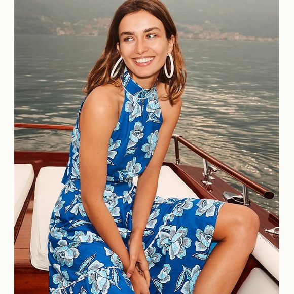 Anthropologie Mauve Alyssa halter top, sky blue - Picture 4 of 6